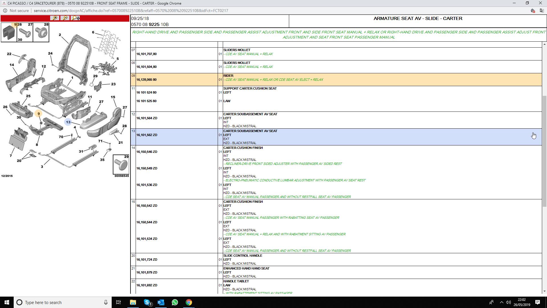 Forums / C4 Picasso Problems and issues / C4 Picasso Exclusive foot